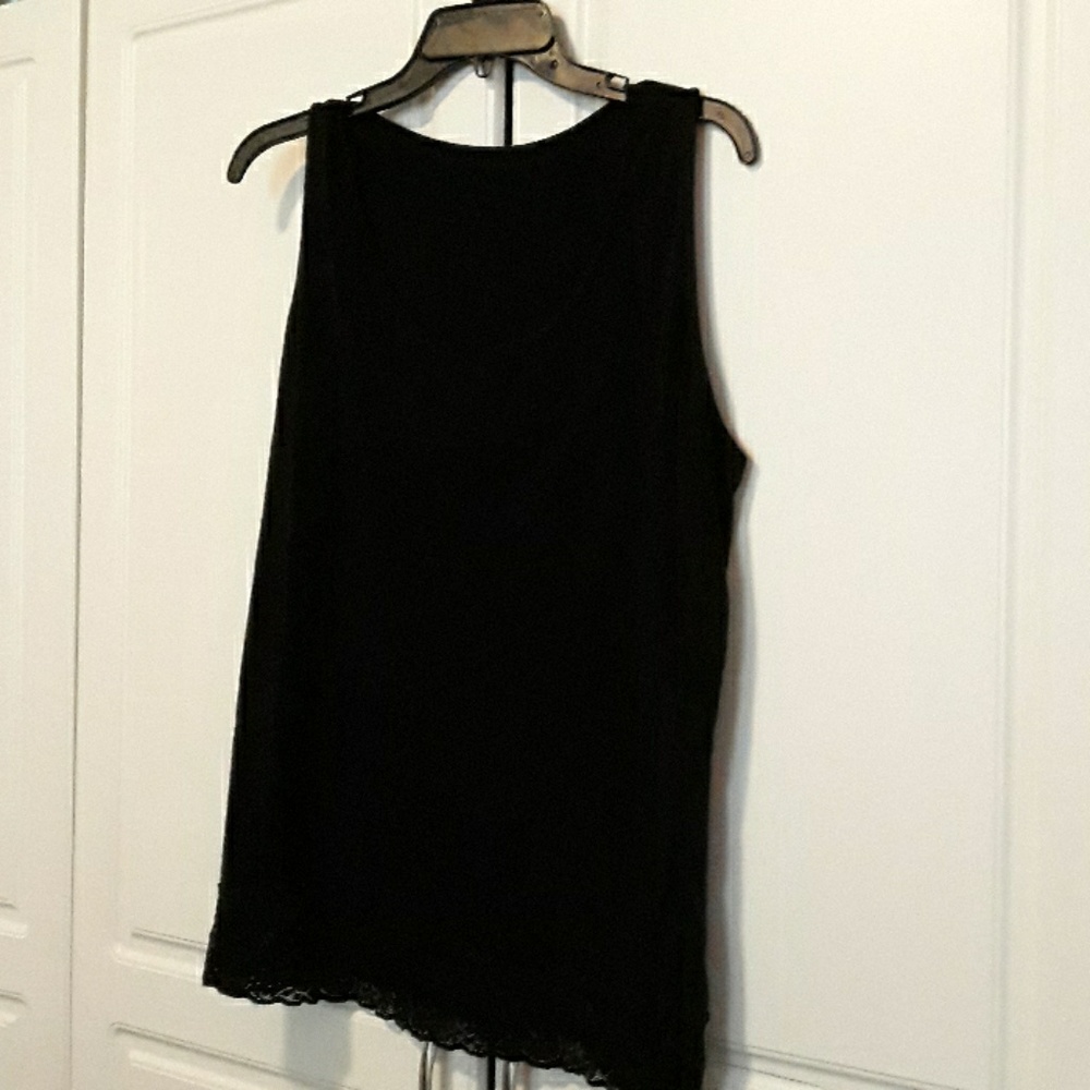 Black Tank Top with Lace
